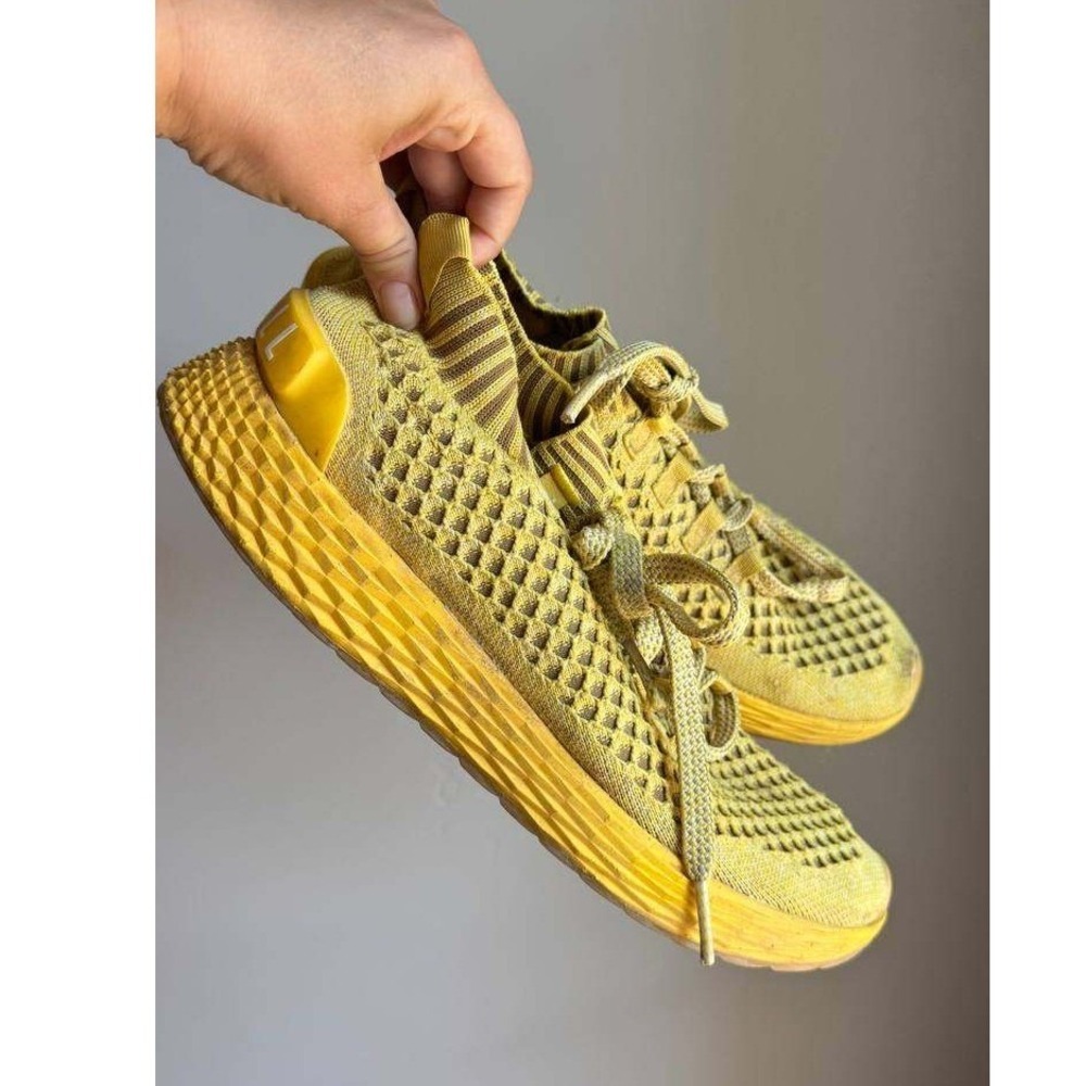 NOBULL Diamond Knit Runner Shoes Yellow Sneaker CrossFit Gym 10 Activewear